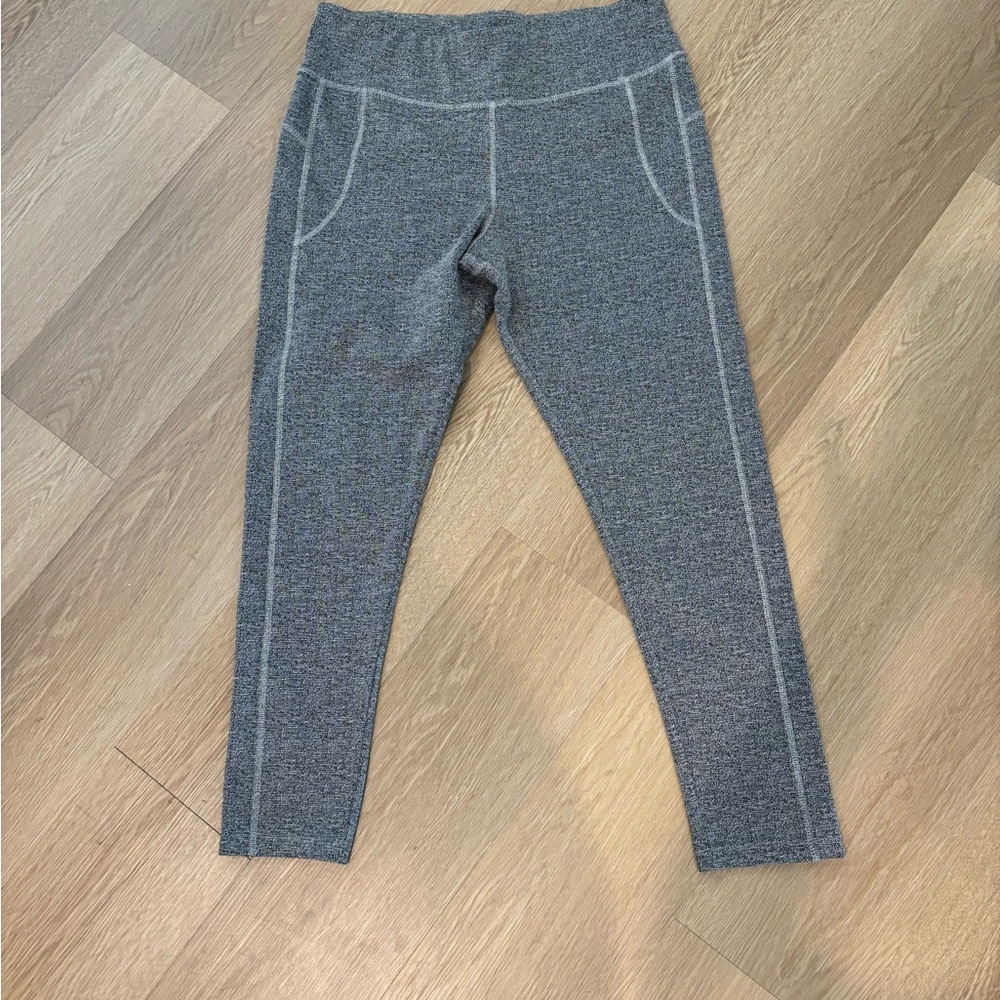 Charlie Paige Gray Seam-Detail Leggings